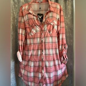 Plus size flannel